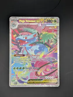Pokemon Mega Venusaur EX Mega Evolution Sir 177/132 Near Mint Condition - Image 1