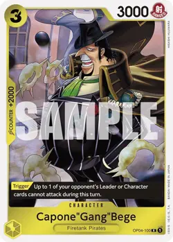 Capone"Gang"Bege OP04-100 English Rare PRB01 One Piece Card Game - Image 1