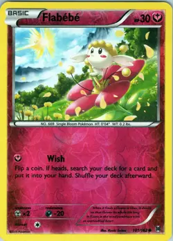 Flabebe 101/162 Common - Pokemon TCG XY: BREAKthrough - Reverse Holo (LP) - Image 1