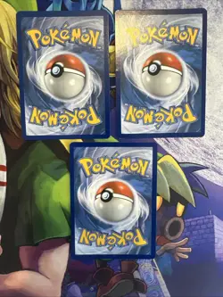 Eevee Pokemon TCG Cards Sun & Moon Black Star Promo #SM184 Cosmos Holo 3 Piece - Image 5
