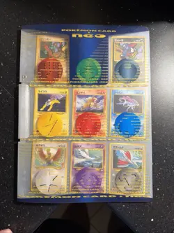 Opened Pokemon Card Premium File Neo 3 Promo Japanese 9 card complete set NM - Image 1