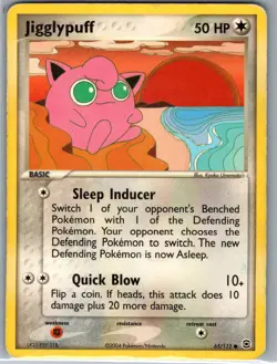 Jigglypuff 65/112 Non Holo FireRed & LeafGreen - Pokemon Card - MP - Image 1