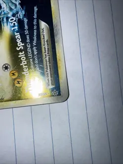 Pokemon TCG Raikou Suicune Legend HeartGold 93/95 Rare Card Bottom LP/NM - Image 3