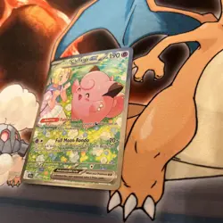 Pokemon Journey Together Lillie’s Clefairy EX Full Art SIR Holo #184/159 - Image 4