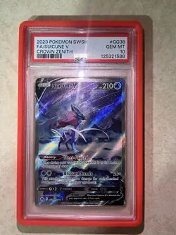 Pokemon Suicune v Crown Zenith GG38/GG70 PSA 10 Gem Mint - Image 1