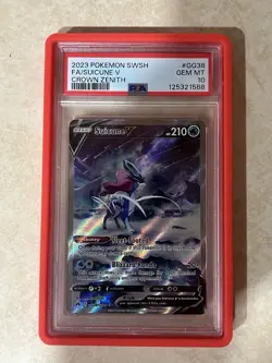 Pokemon Suicune v Crown Zenith GG38/GG70 PSA 10 Gem Mint - Image 2