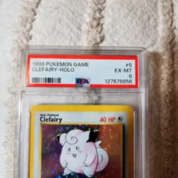 1999 Pokemon Game Clefairy - Rare Holo PSA 6 EX-MT #5 - Image 2