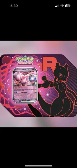 Pokemon TCG - Team Rocket Tin (Mewtwo) SEALED Destined Rivals Journey Together - Image 1