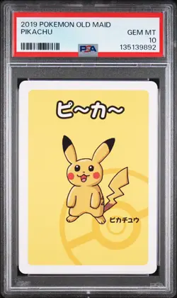 2019 POKEMON OLD MAID PIKACHU PSA 10 - Image 1