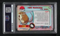 Raticate Topps Chrome Pokemon TV Animation Edition PSA 5 2000 - Image 2
