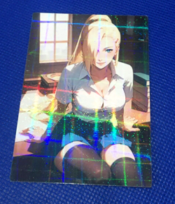 Naruto Ino Yamanaka Anime ACG Waifu Beauty Holo Card - Image 1