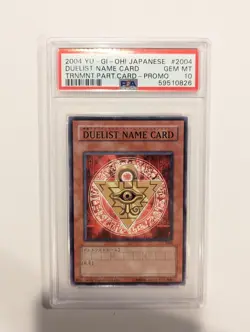 Japanese 2004 Yu-Gi-Oh Duelist Name Card Tournament Promo PSA 10 - Image 1