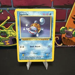 1st Edition Squirtle - Vintage 68/82 Team Rocket Pokemon Card - Image 1