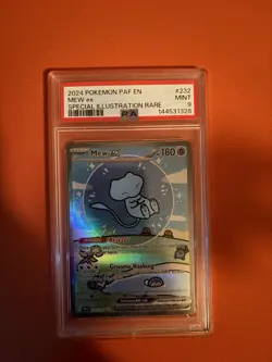PSA 9 Pokemon English Paldean Fates SIR Bubble Mew MINT - Image 1
