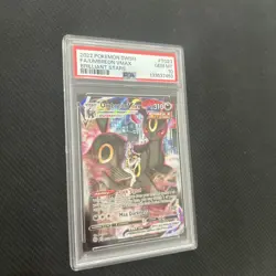 2022 POKEMON SWORD & SHIELD BRILLIANT STARS #TG23 FULL ART/UMBREON VMAX PSA 10 - Image 2