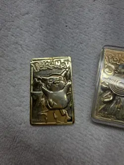 Pokemon! 1999 Promotional 23K Gold Plated Tradong Cards From BK Lot Of 3 - Image 2
