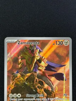 Pokemon TCG Zamazenta Full Art Illustration Rare Card 201/182 Destined Rivals NM - Image 2