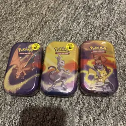 Pokemon TCG Kanto Friends Mini Tins Full Set of 5 brand new sealed x 3 - Image 1