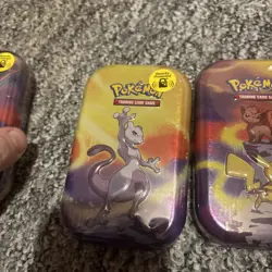 Pokemon TCG Kanto Friends Mini Tins Full Set of 5 brand new sealed x 3 - Image 3