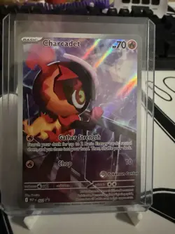 Charcadet Pokemon Center Stamp 022 Me02: Phantasmal Flames Holo English - Image 1
