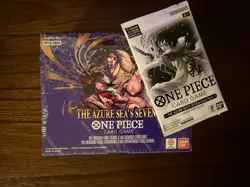 One Piece Card Game - The Azure Sea's Seven Booster Box w/ Dash Pack - SEALED - Image 1