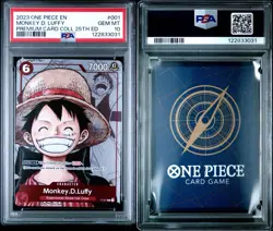 One Piece 25th Anniversary PSA 10 Set English Sequential - Image 3