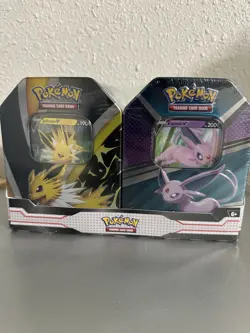 Pokemon Trading Card Game: Jolteon and Espeon Tin Bundle sealed 820650855658 - Image 1