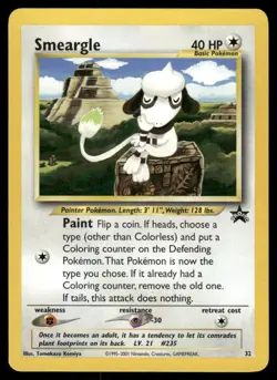 Pokemon Cards Smeargle 32 Wizards Black Star Promos WOTC Promo NM *2 - Image 1