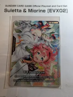 Gundam Card Game Suletta And Miorine Evx02 Playmat And Card Set Bandai Card Fest - Image 2