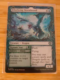 MTG Whirlwing Stormbrood (Showcase) 0322 Tarkir: Dragonstorm M/NM Free UK P&P - Image 1