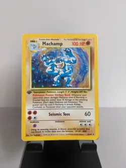 Pokemon TCG Machamp 1st Edition Holo Rare Card Base Set 8/102 - Image 2