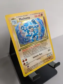 Pokemon TCG Machamp 1st Edition Holo Rare Card Base Set 8/102 - Image 4