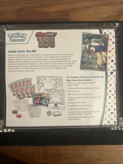 Pokemon 151 Elite Trainer Box ETB - sealed + acrylic case - Image 2