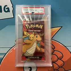 PSA 8 DRAGONITE POKEMON MCDONALD'S SEALED BOOSTER PACK - Image 1