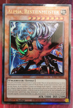 Alpha-Bestienmeister RA01-DE022 Ultimate Rare 1.Auflage DEUTSCH NM Yu-Gi-Oh - Image 1
