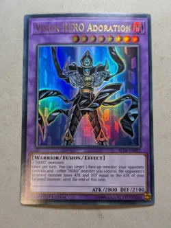 Yugioh Vision Hero Adoration BLLR-EN057 Ultra Rare 1st Edition - Image 1