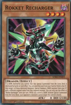 yugioh 1x Rakketen-Betanker / Rokket Recharger SDRR-EN003 COMMON ENGL SDRR-DE003 - Image 1