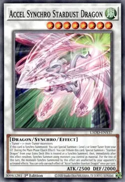 (3x) Accel Synchro Stardust Dragon - L5DD-ENY37 - NM - Common - 1st ed - Yugioh - Image 1
