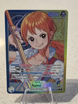 Nami Alt Art Leader - A Fist Of Divine Speed #OP11-041 L One Piece TCG NM - Image 1