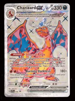 Charizard ex SVP EN 056 Black Star Promo Full Art Pokemon Card LP - Image 1