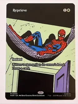 Spider-Man Magic the Gathering Reprieve #0005 Mythic Rare Showcase Card - Image 1