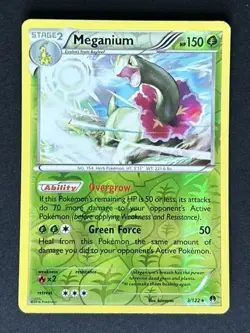 Meganium 3/122 Reverse Holo Rare XY - BREAKpoint Pokemon Card LP - Image 1