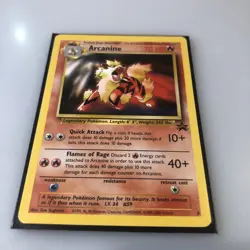 Pokemon ARCANINE #6 BLACK STAR PROMO Nmint WOTC TCG B1 - Image 1
