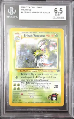 Erika's Venusaur - 4/132 - Pokemon Gym Challenge Unlimited Holo WOTC - BGS 6.5 - Image 1