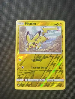 Pokemon TCG - Pikachu - 40/147 - Holo - Sun & Moon: Burning Shadows - LP - Image 1