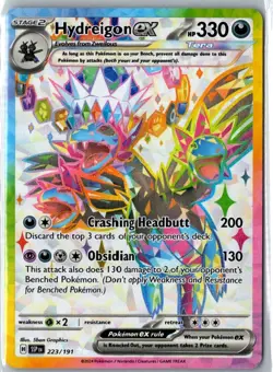 Hydreigon ex - 223/191 Ultra Rare SV08: Surging Sparks NM Holofoil Pokemon - Image 1