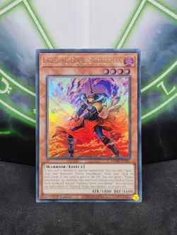 Yugioh Fighting Flame Swordsman MZMI-EN001 Ultra Rare 1st Edition NM - Image 1