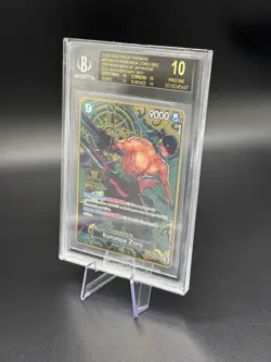 2025 ONE PIECE JAPANESE 2ND ANNIVERSARY OP06-118 RORONOA ZORO BGS 10 BLACK LABEL - Image 3