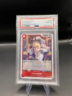 2022 One Piece Romance Dawn OP01-008 Cavendish - Pre-Errata - PSA 10 - Image 1