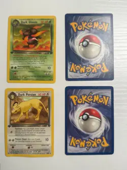 1st Edition Pokemon Vintage Card Lot of 4 Cards - Team Rocket/Fossil MP - Image 3